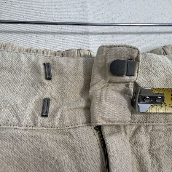 Free People Trouser in Beige Size Small  *missing One Of The Metal Hooks - Picture 4 of 10